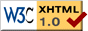 Conforms to XHTML 1.0 Strict