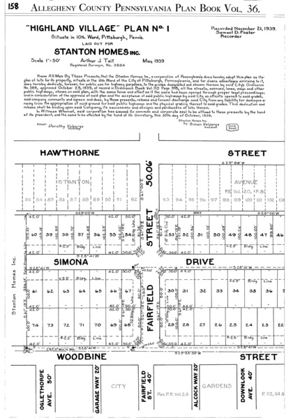 File:Highland Village plan no. 1.tiff